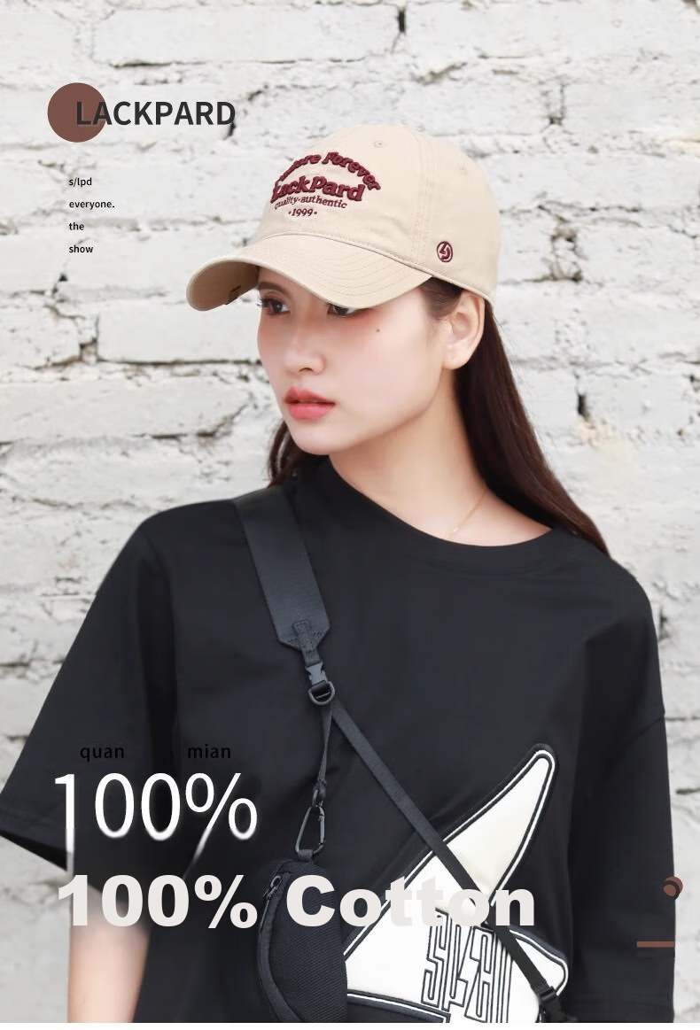 LACKPARD Women's Korean Style New Elastic Baseball Cap High-End Versatile Black Sunshade Hat 1
