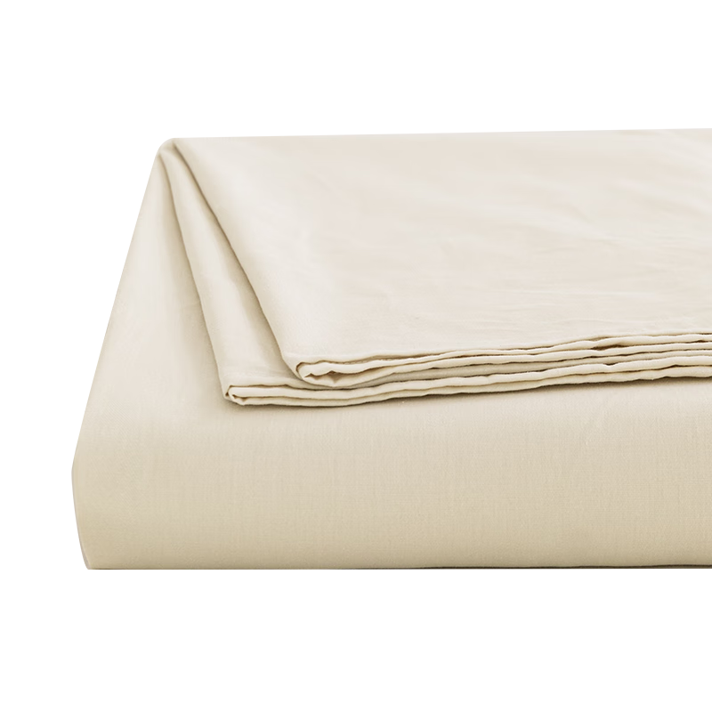 Hengyuanxiang Class A Antibacterial 100% Cotton Bed Sheet Single Cream White 230x245cm
