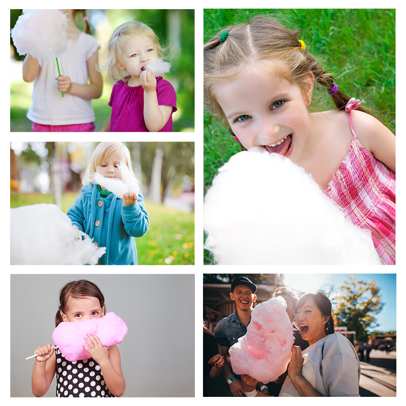 Nuosideqi Cotton Candy Machine, Children's Gift, Toy for Kids, Automatic Home-Use Candy Maker, Street Vending Equipment, Birthday Present for Childre