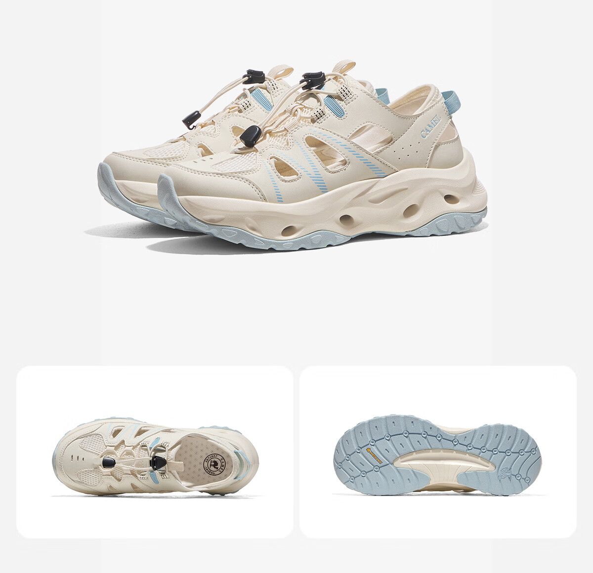 CAMEL Outdoor Stream Trekking Shoes for Men And Women, Summer 2025 Sports Sandals, Quick-Drying Water Shoes, Breathable Sneakers 3004 Size 38 19