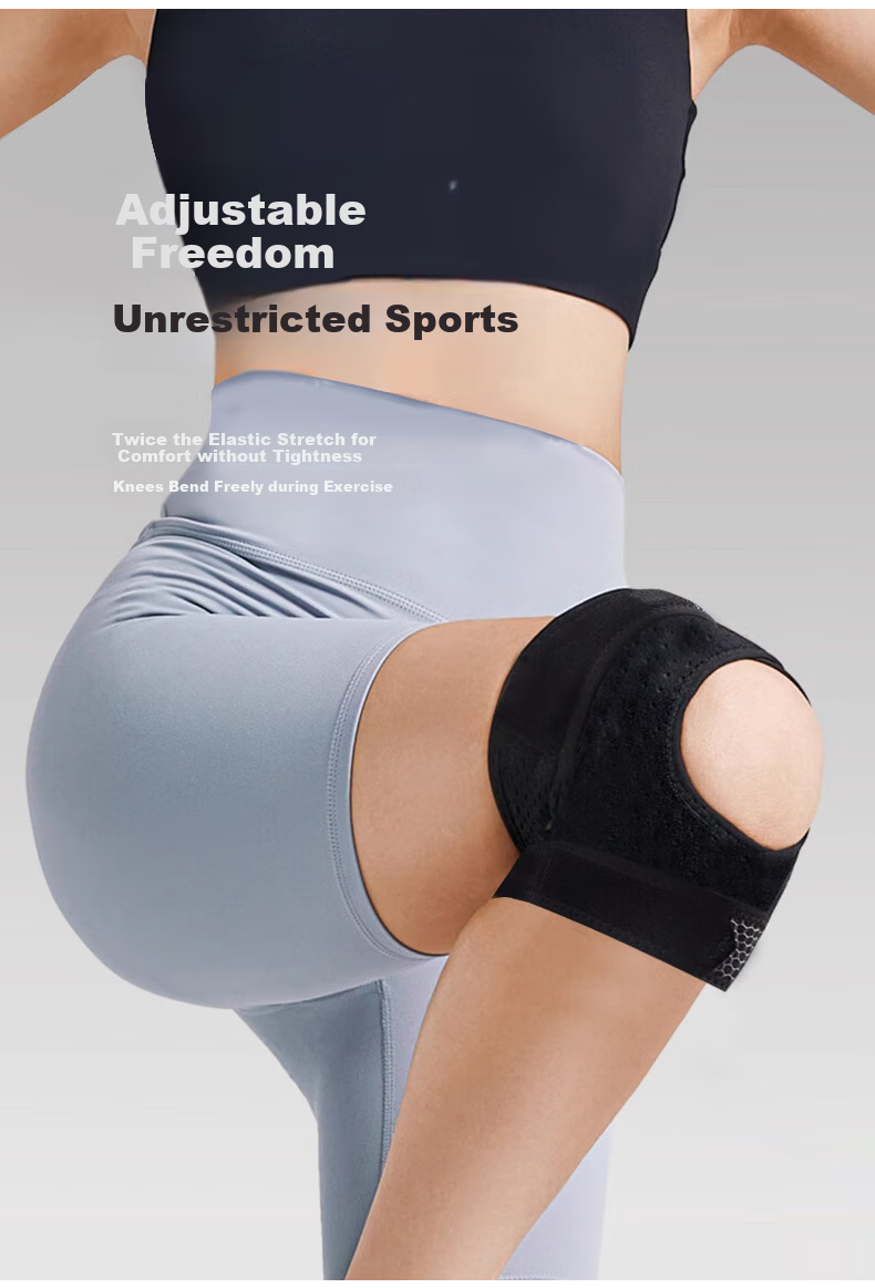 Chidong Patellar Strap Knee Brace for Sports Meniscus Running Jump Rope Badminton Basketball Patella Fixation Band Exercise Single Piece 5