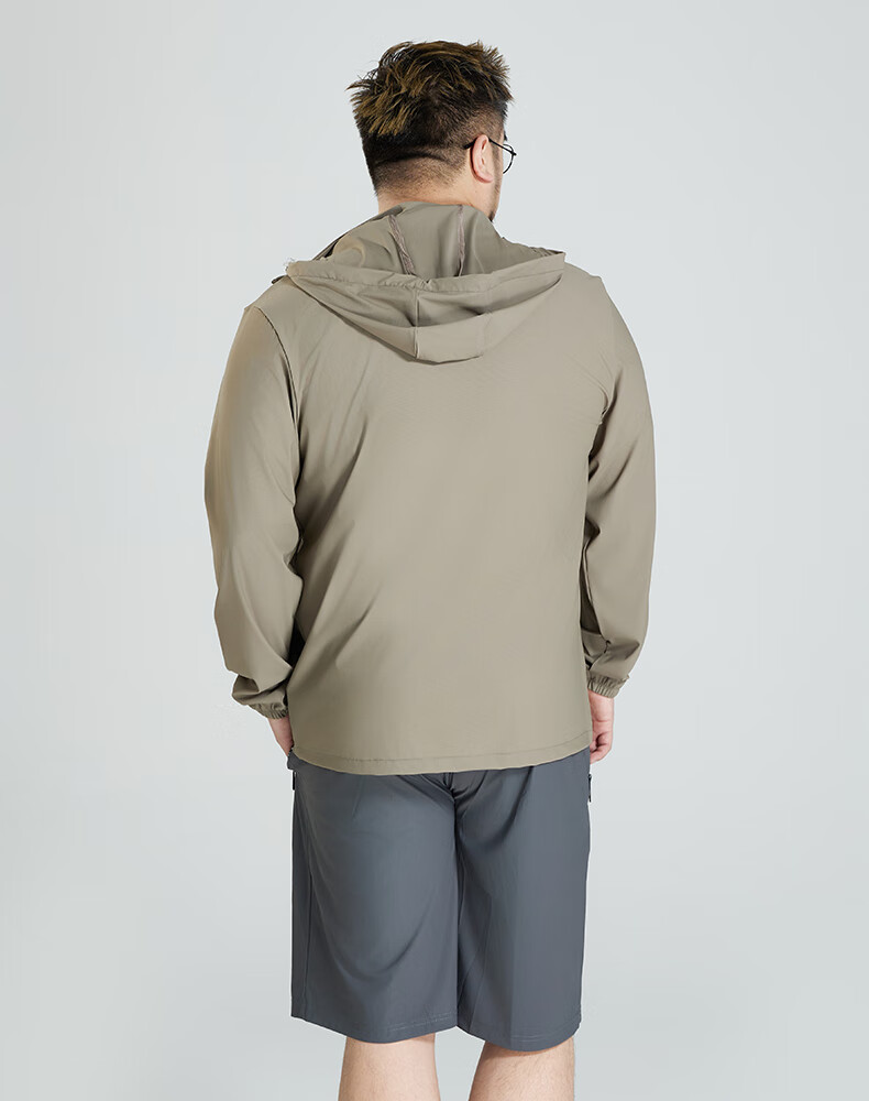 Ayoupang Summer Large Size Sun Protection Clothing for Men, 2025 New Fishing Wear, UPF50+ Breathable Jacket with Detachable Hood 12