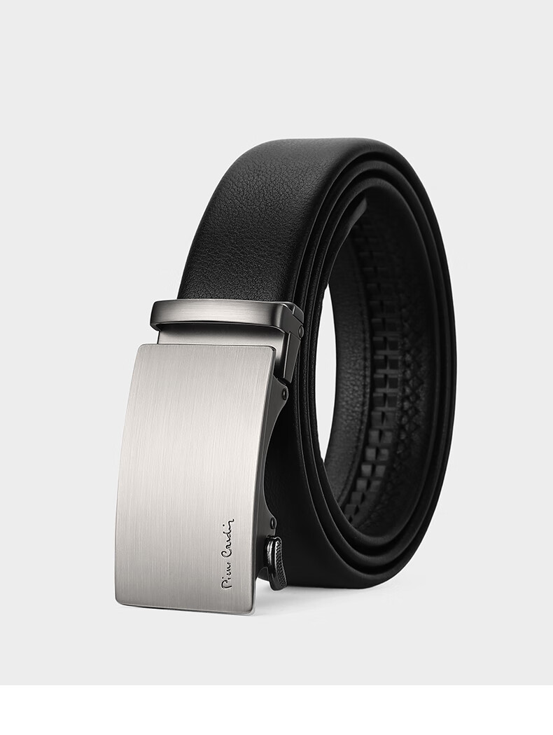 Pierre Cardin Men's Inner-Wear Leather Belt, Genuine Cowhide, Fashionable Automatic Buckle Waistband, Birthday Gift for Me 7