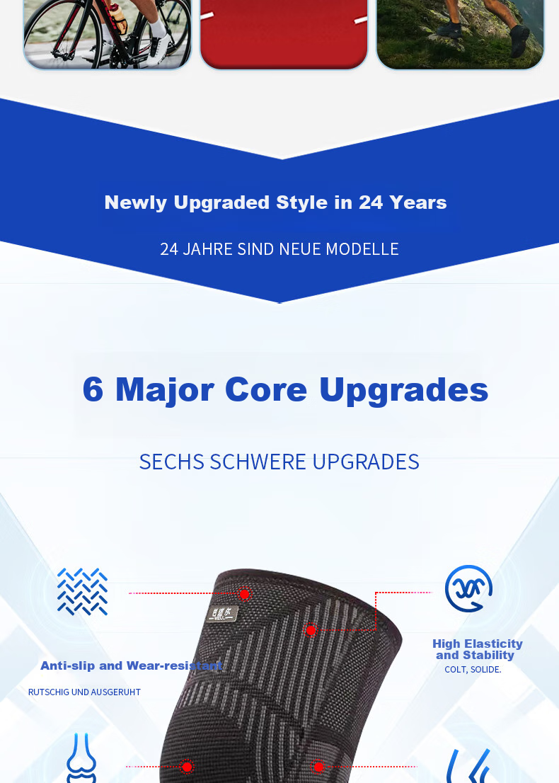 Bamaier Knee Brace for Sports, Running, Basketball, Badminton, Hiking, Anti-Slip Meniscus Injury Prevention Medical-Grade Knee Support for Men And Wome 3