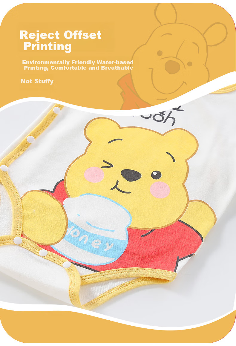 Disney Baby Clothes Onesie, Newborn Bodysuit, Full Moon Baby A-Class Pure Cotton Romper Pajamas for Spring And Autumn Seasons 2