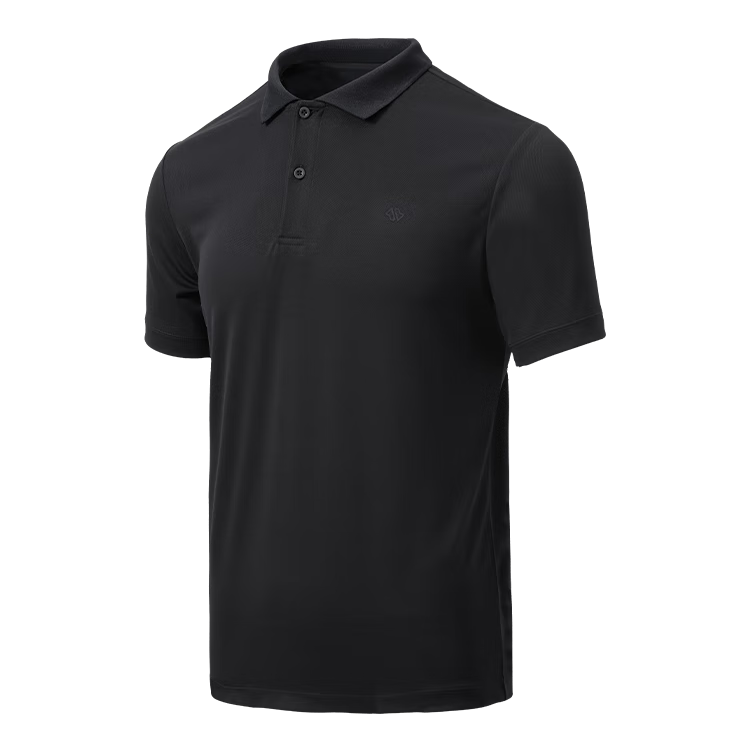 JD Jingzao 300 Outdoor Men's Short Sleeve T-Shirt Polo Shirt Quick-Dry Black L