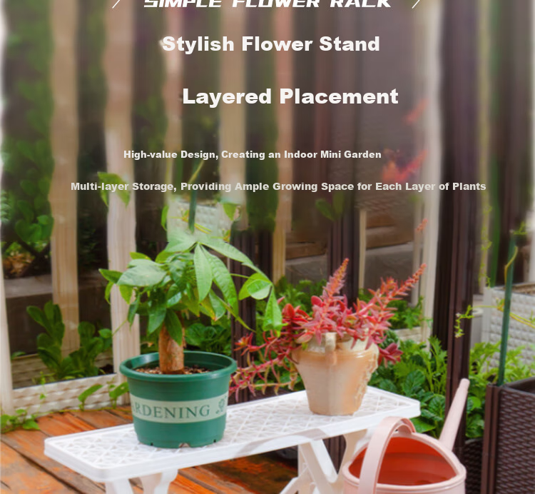 Anerya Flower Stand, Floor-Standing Balcony Indoor Home Living Room Storage Rack, Succulent Plant Display And Pot Shelf 5
