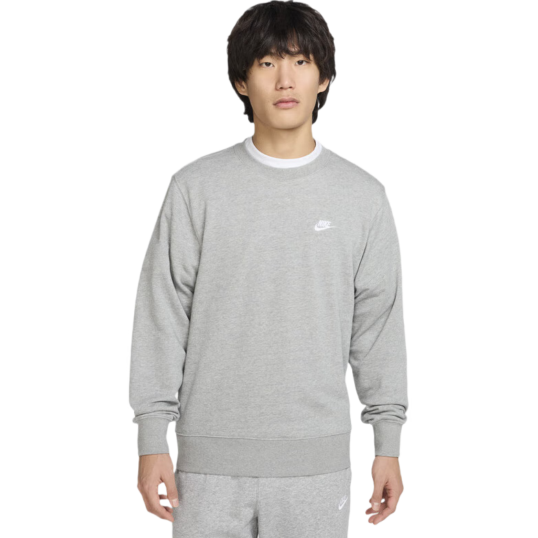 NIKE Men's Spring And Autumn Crew Neck Sweatshirt, Casual Sportswear, Fashionable And Simple, FN3889-063 Gray, 2XL
