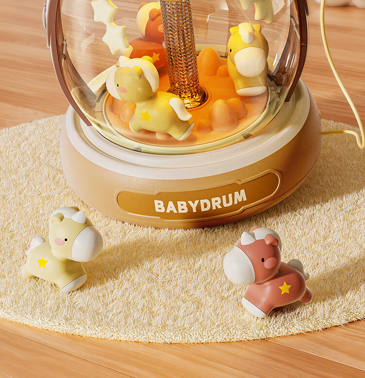 AoZhiJia Baby Toy, 0-1 Year Old Hand Drum, Early Education Enlightenment Storytelling Machine, Musical Pat Drum, Newborn Birthday Gift 3