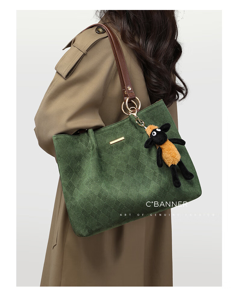 C.BANNER Handbag, Women's Large Capacity Tote Bag, Shoulder Bag, Commuter Practical Birthday Mother's Day Gift, Practical Present for Mom 3