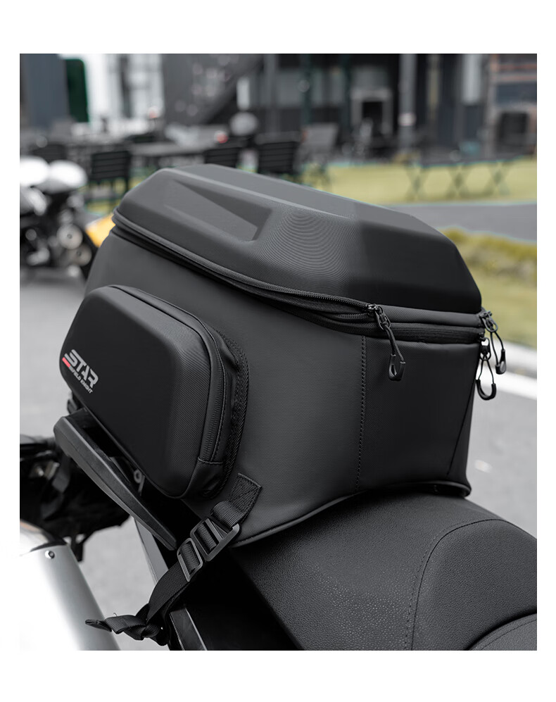STAR FIELD KNIGHT Motorcycle Multifunctional 54L Rear Seat Bag Full Helmet Tail Bag Dual Shoulder Riding Backpack Hard Shell Helmet Bag SKB395 14