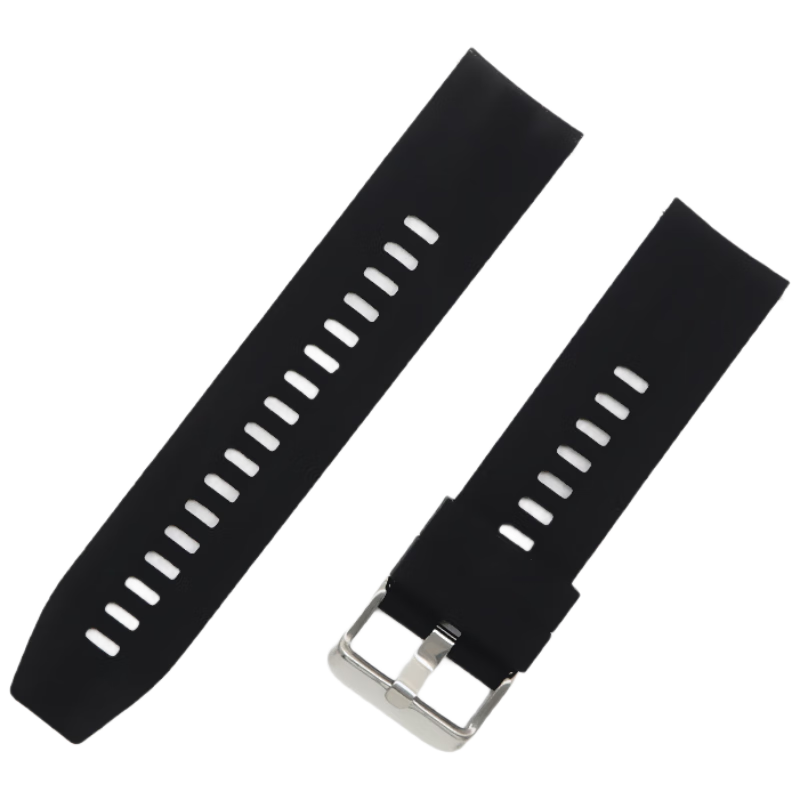 CHENSONG Compatible with Huawei GT2 Watch Strap, Sports Watch Silicone Band for GT1/GT3/GT4, Unisex, Black