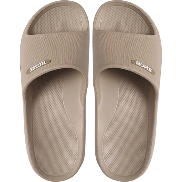 GUOLUOFEI Extra Large Slippers for Men And Women, Summer Indoor Home Bathroom EVA Shower Non-Slip Plus Size Khaki 50-51
