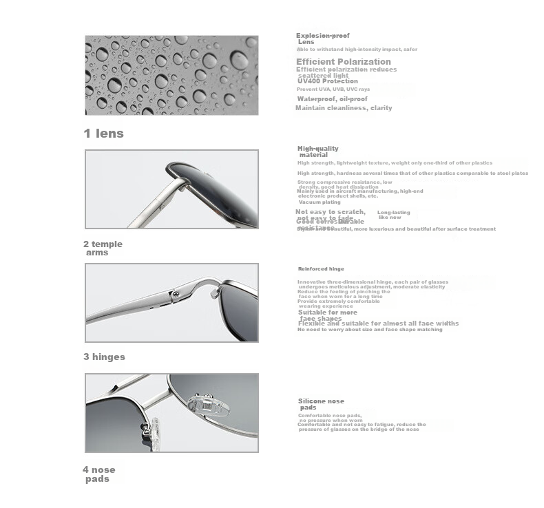 Angelamiao Polarized Sunglasses for Men, Driving And Fishing, Anti-Glare, Day And Night Use, Women's Sports Cycling Sunglasses, Father's Day Gift 4