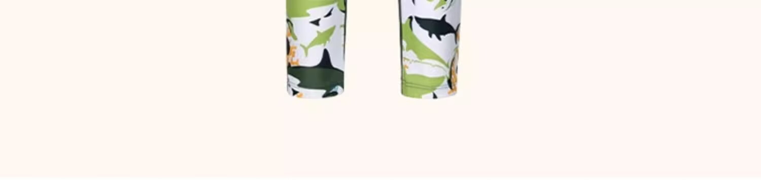 Huili Children's Swimwear, Boys' Two-Piece Long-Sleeve And Long Pants Set, for Travel And Play, Big Kids' Swimsuit 35242, Army Green, Size 110 2