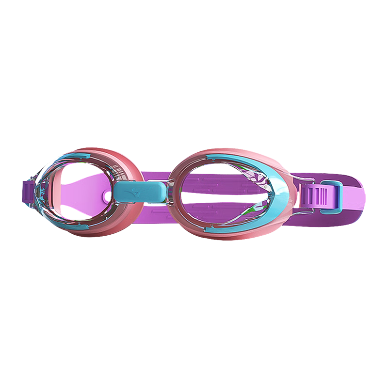 MIZUNO Children's Swimming Goggles for Boys And Girls, Professional Waterproof Anti-Fog High-Definition Swim Glasses, Baby Diving Equipment B010 Pink Blue