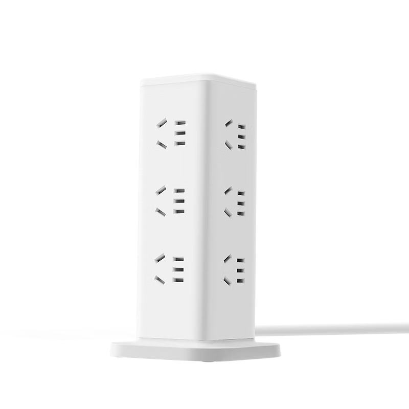 BULL Floor Socket, Overload Protection Power Strip/power Board/power Bar/power Strip, 12 Outlets with Master Switch, Total Length 3 Meters, GNV-UL1012, White