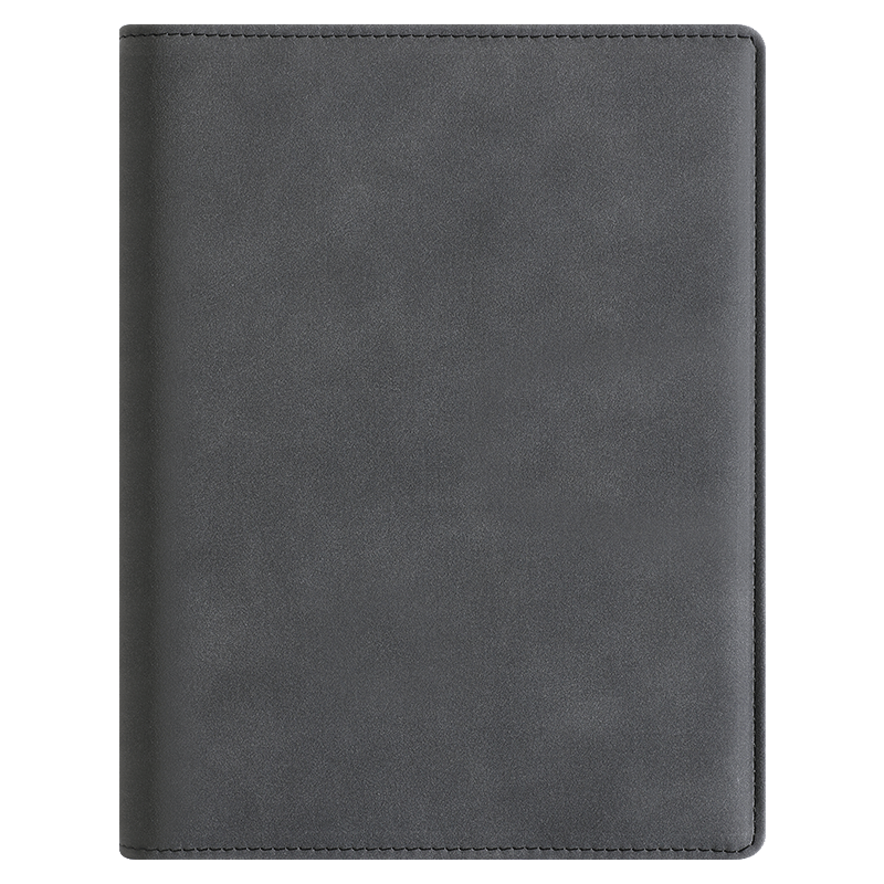 Faramon B5 Thickened Loose-leaf Notebook Detachable Business Office Leather Cover Meeting Notes High-Quality Diary Customizable B5 Gray