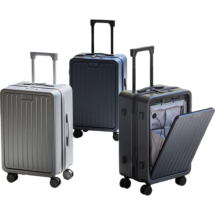 JD Original JD Original One-Click Luggage Lite Suitcase Carry-On Travel Case Deep Sea Blue 20 Inch
