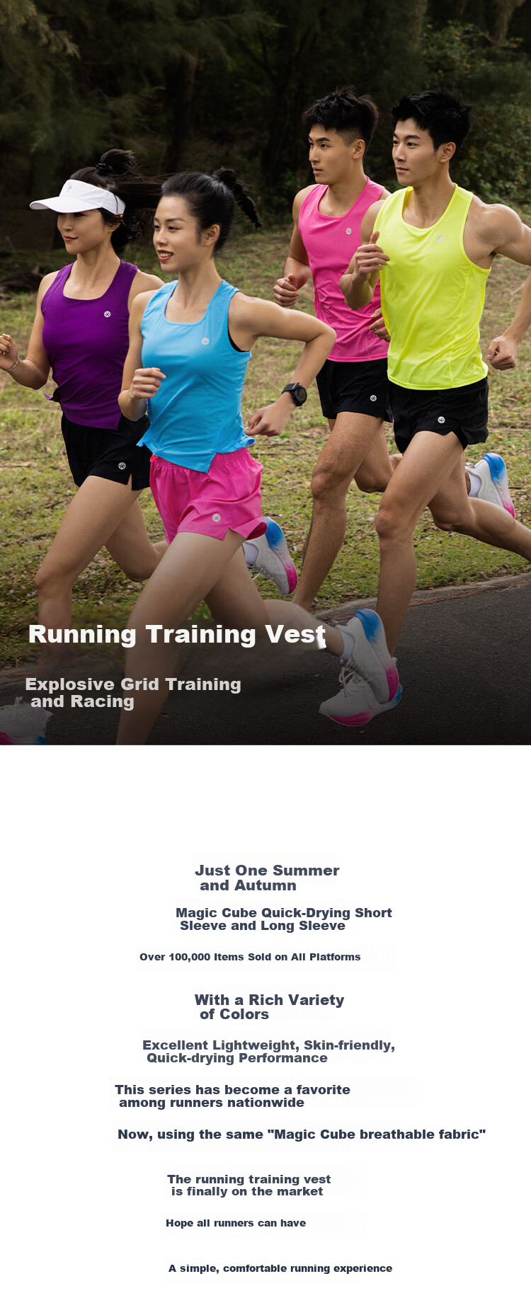 Bmai Bmai Running Sports Vest, Spring And Summer Jogging Training T-Shirt, Women's Student Physical Test Quick-Dry Sleeveless Tank Top for Wome 2