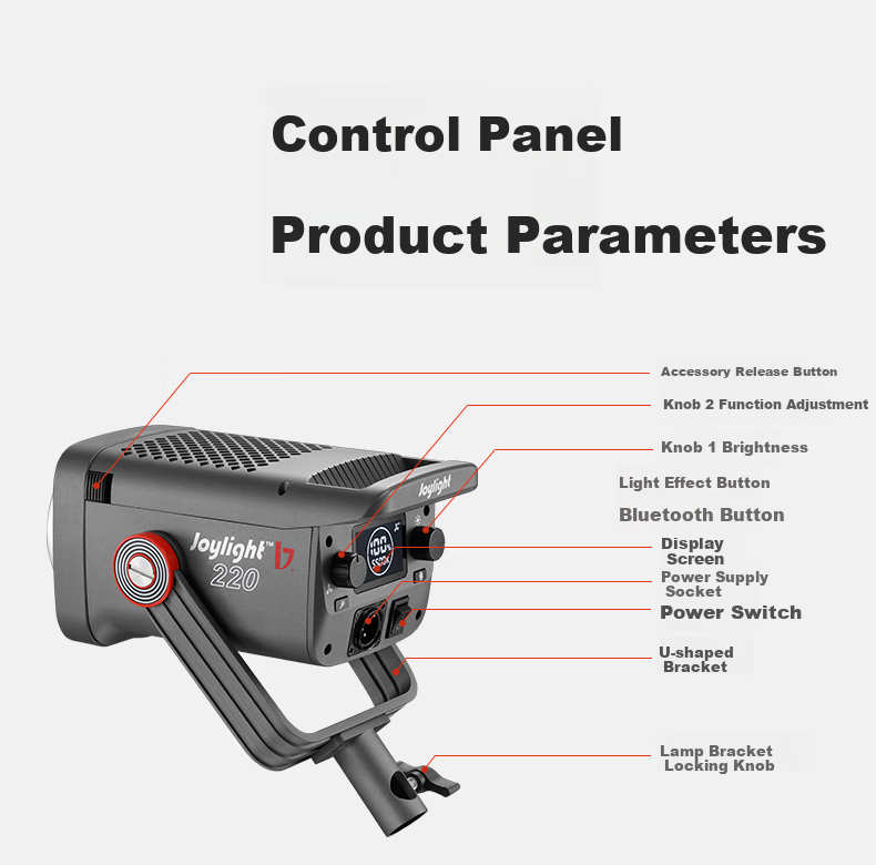 JINBEI JL-220W Single Light Standard Configuration, White Light Fill Light 15