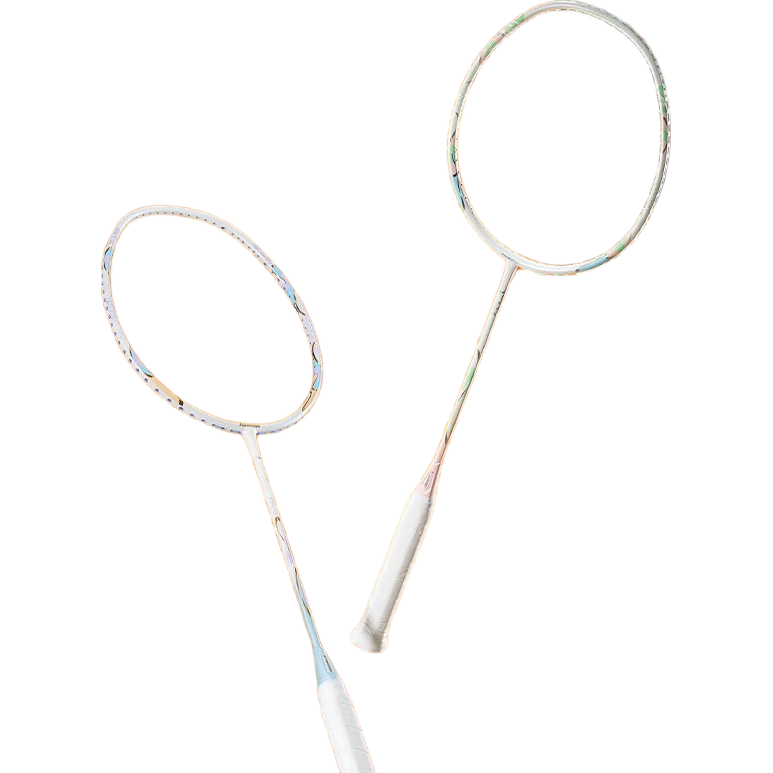 KAWASAKI Badminton Racket, Full Carbon Fiber Single Racket, 5U Ultra-Light Racket, Feitian Model, Cloud Pink (Pre-Strung)