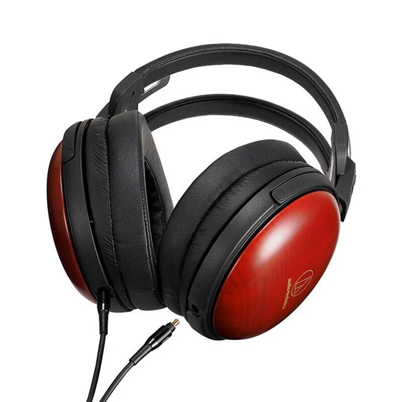 Наушники Audio-Technica ATH-AWAS/f Cherry Wood Closed-Back Dynamic In-Ear Headphones, закрытого типа, динамические, с оголовьем, с разъемом 3.5 мм, вишневое дерево
