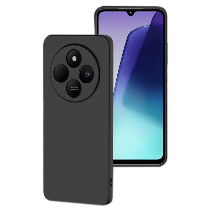 Чехол MAIKUQI для Xiaomi Redmi 14C/14R, матовый, полноразмерный, черный