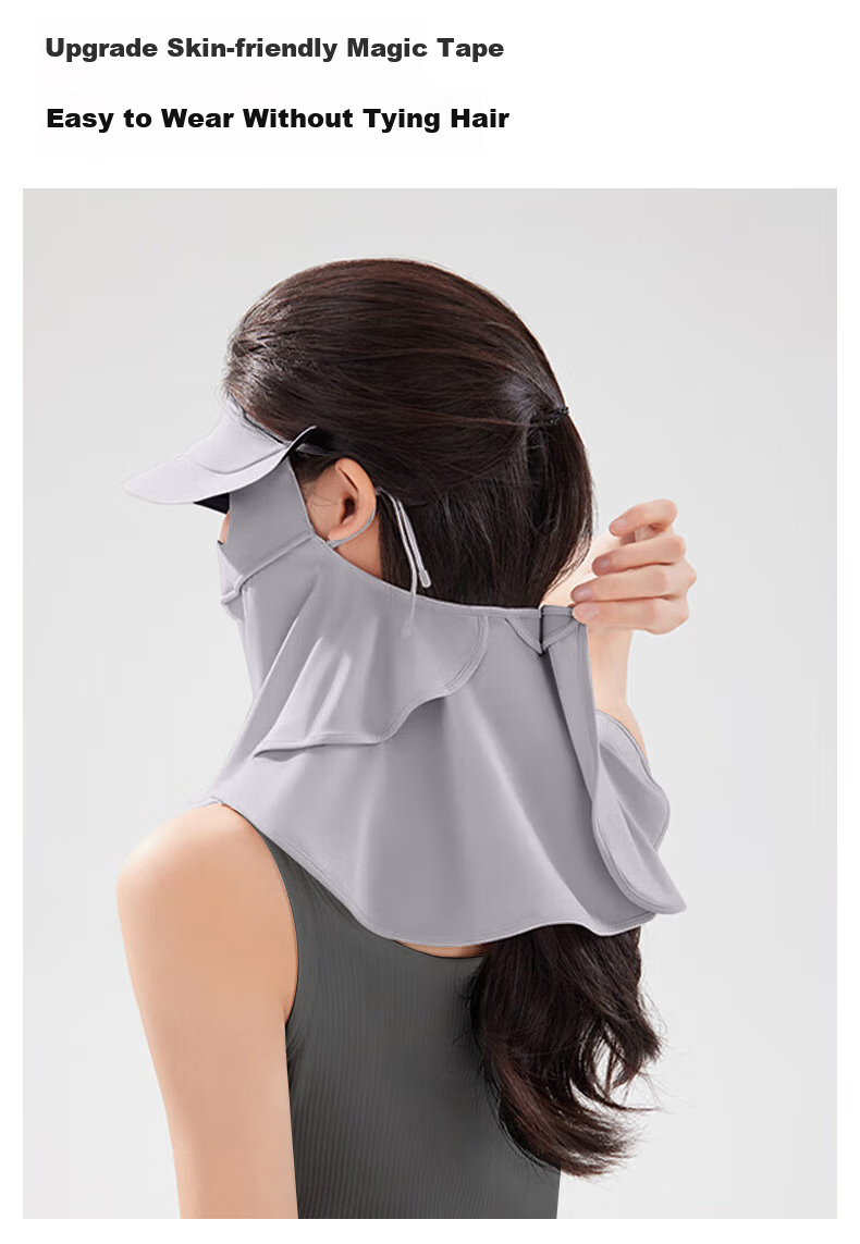 FitonTon Sun Protection Face Mask for Women, Neck Guard, Face Covering, Summer Outdoor Cycling UV-Resistant Full-Face Sunshade Mask for Wome 13