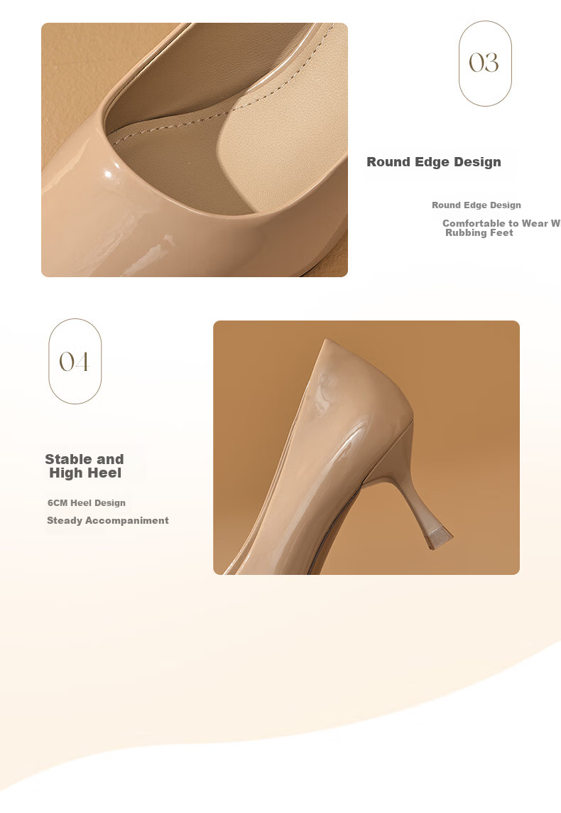 DAPHNE Nude High Heels for Women 2025, French Thin Heel Pumps for Dresses, Pointed Toe Commuter Leather Shoes for Women, Skin Color, Size 38 8