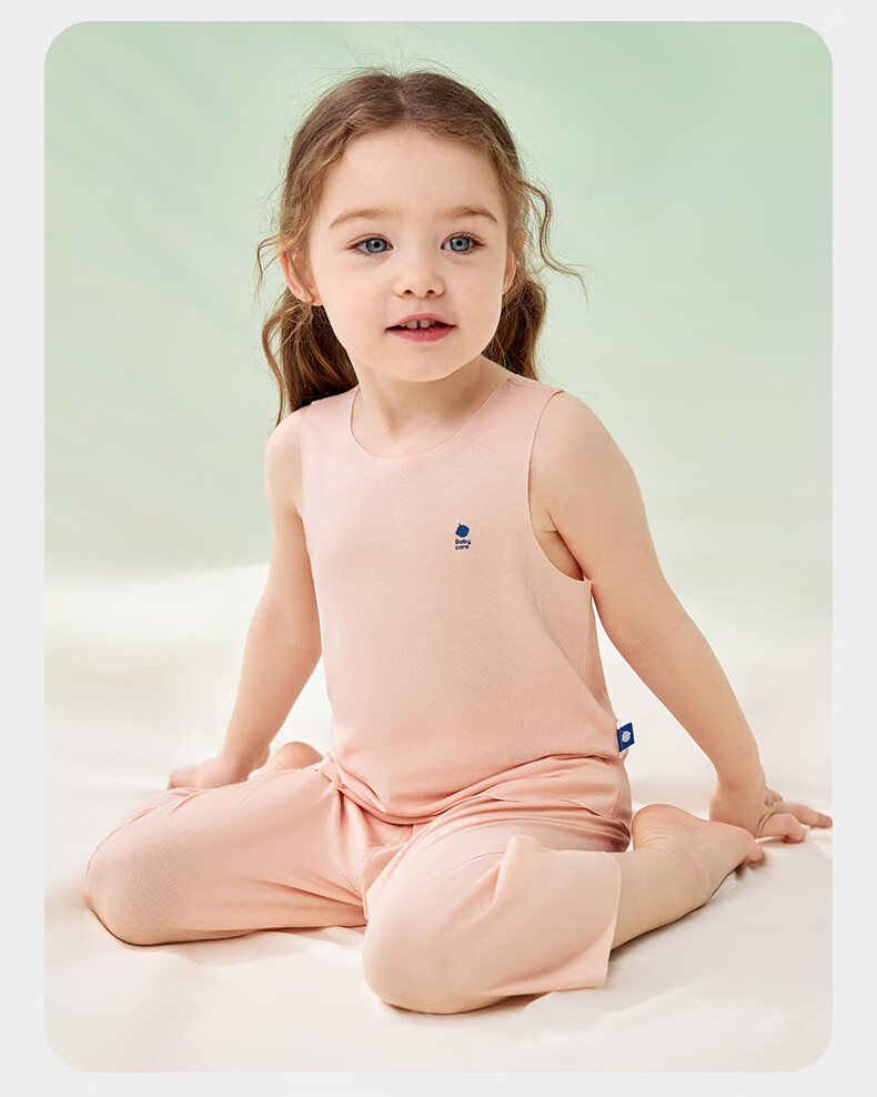 Babycare Youkesi Children's Vest, Summer Thin Style, Baby Loungewear Pajamas Onesie, Wind Sail Blue, 120cm 5