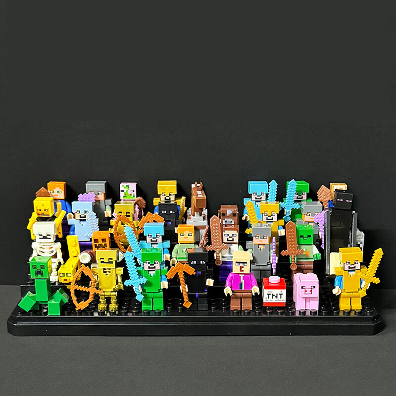 Конструктор JEPPE Minecraft Toy Accessories, совместимый с LEGO, для мальчиков и девочек от 3-6 лет, подарок на Новый год для учеников начальной школы