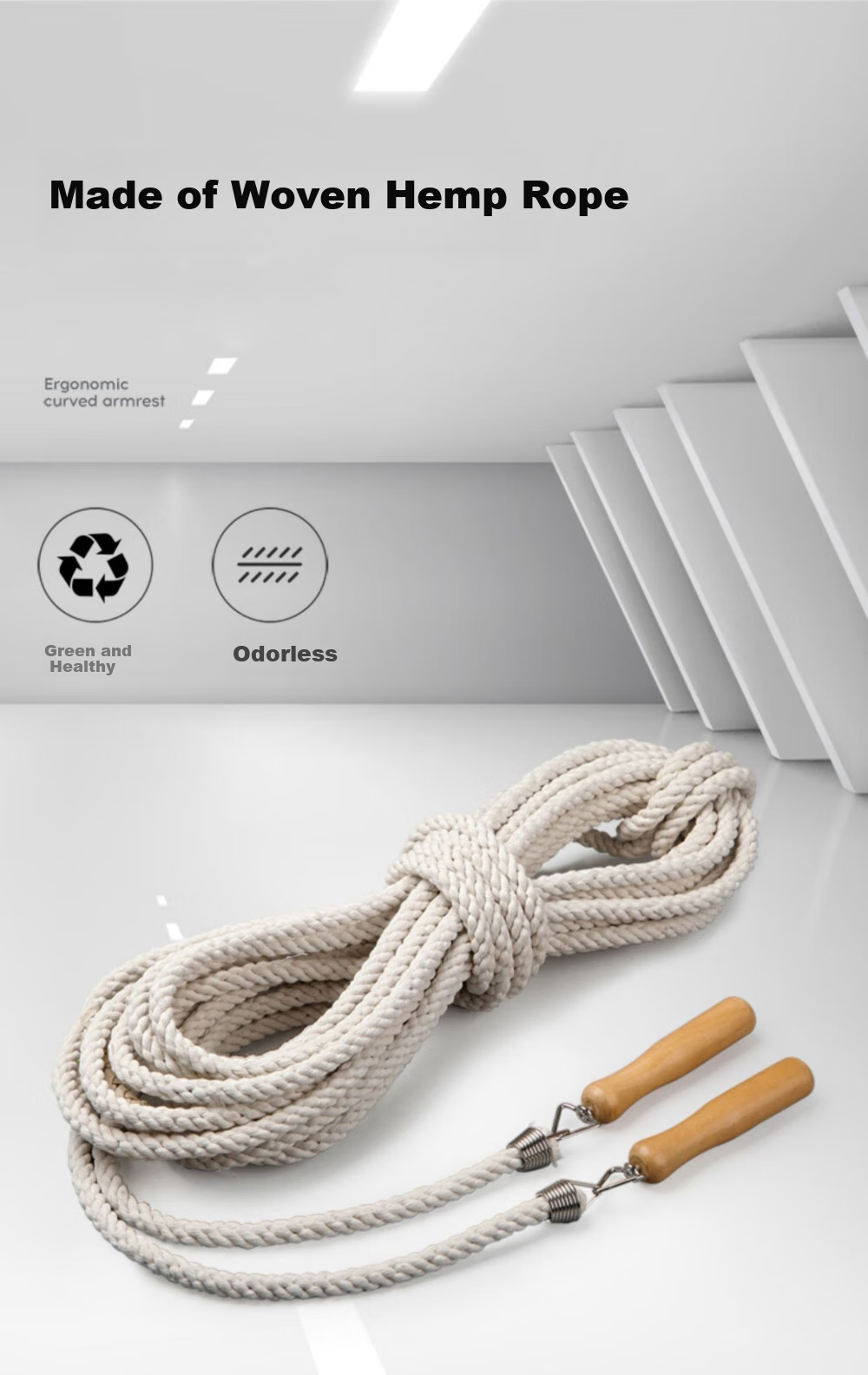 BOSHUJIAN Multi-Person Jump Rope, Group Jump Rope for Primary And Secondary School Students' Exams, Children's Group Jump Rope, Long Rope for Large Groups 2
