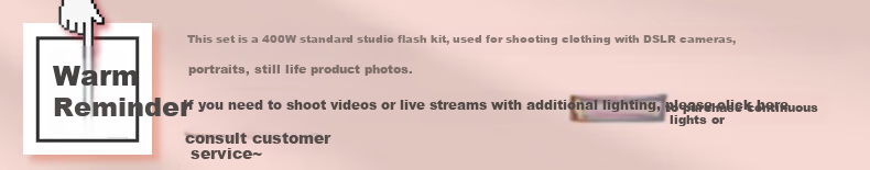 JINBEI SPARK-400D Fourth Generation Photography Studio Kit, Indoor Flash 400W, for Clothing Portrait ID Photos, Fill Light, Photography Studio Camera, Still Life Product Shooting Special Lighting 1