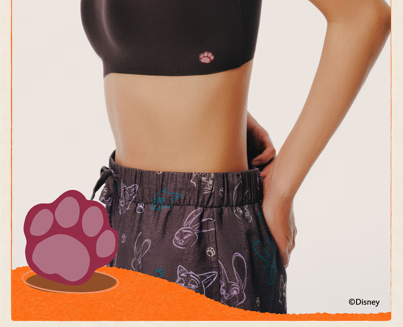 NEIWAI Orange Label Disney Zootopia Collaboration Cloud Wireless Bra Set Fixed Cup Gift 11