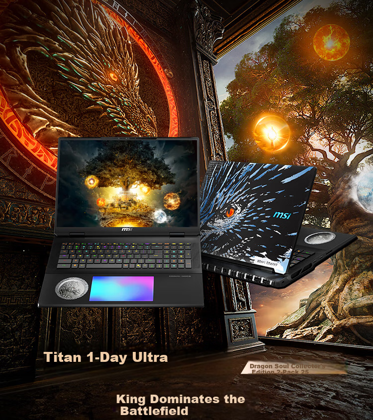 MSI Titan 18 Ultra Dragon Soul Limited Edition 2026 18-inch Gaming Laptop (U9 290HX Plus RTX 5090 96GB 4TB 4K/240Hz) 1
