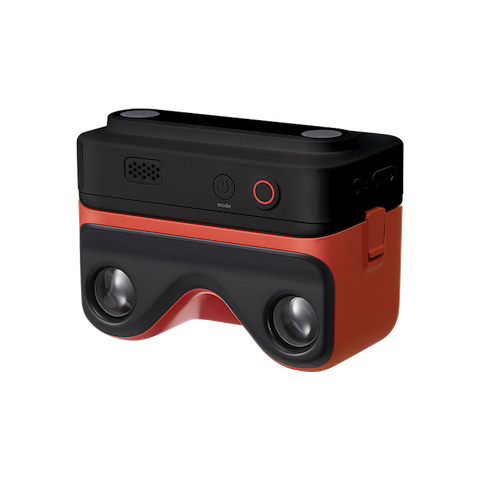 KanDao Sees Cool QooCam EGO Instant View 3D Camera Dual-Lens 4K Action Camera VR Compatible 3D Instant Capture Vlog Camera High-Definition Black Set