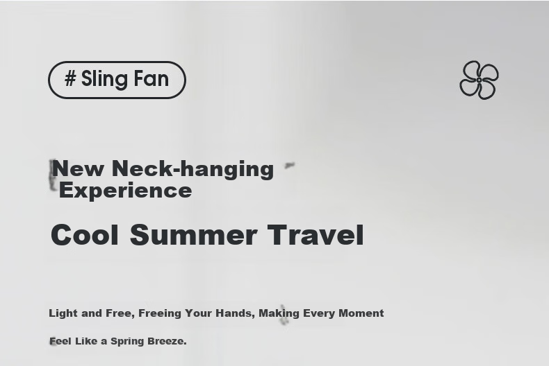 KOVOL Handheld Mini Fan, Foldable Portable Stand, USB Fan, Desktop High-Power Neck-Hanging Fan for Outdoor, Student Dormitory, Office, Rechargeable Personal Small Electric Fan with Ultra-Long Battery Life 18