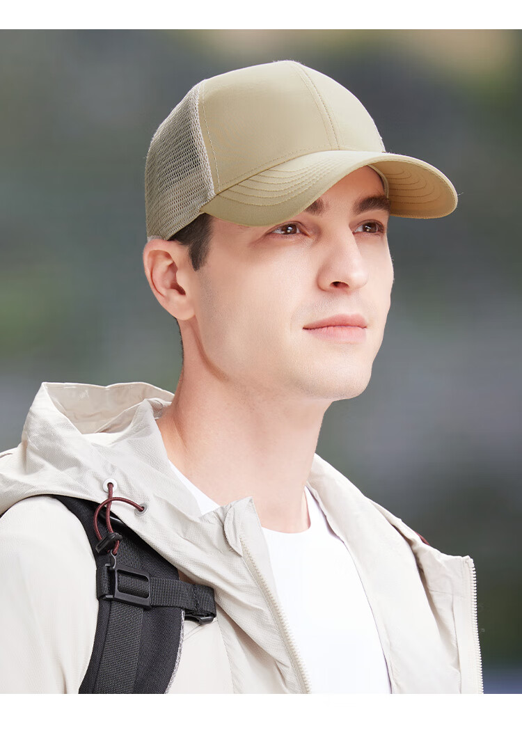 JEEP Baseball Cap for Men And Women, Summer Mesh Quick-Dry Sun Hat, Hiking Cap, Khaki Color 16