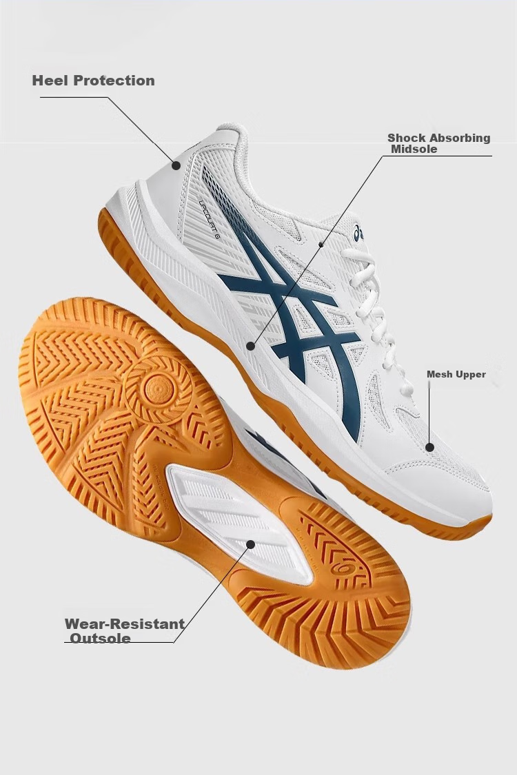 Asics Badminton And Table Tennis Shoes, UPCOURT 6 Men's All-Round Sports Shoes, 1071A104-100, Size 40 3