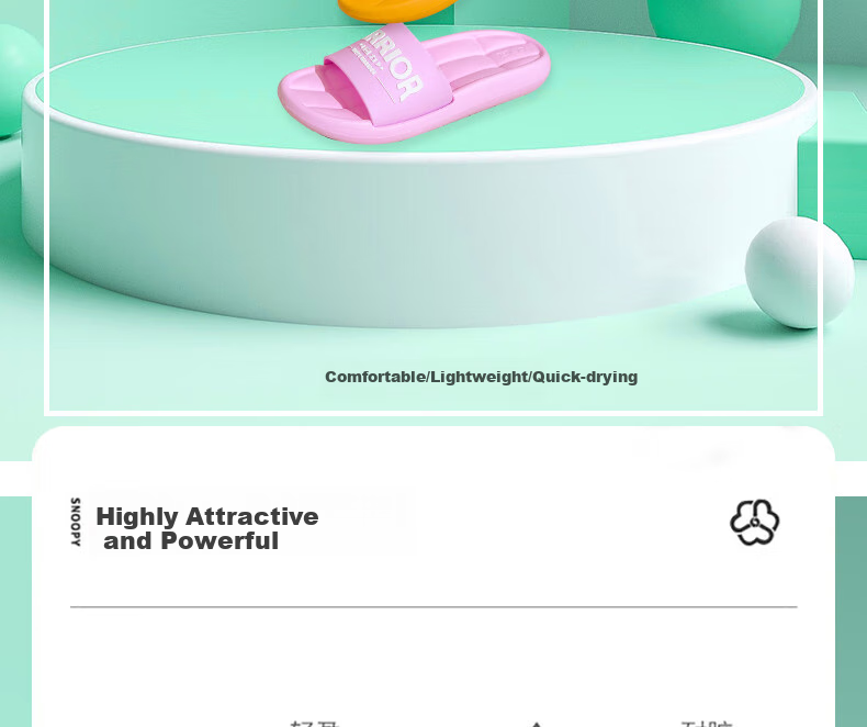 Huili Ins Style Couple's Wearable Inward And Outward Slip-On, Comfortable Non-Slip Air Cushion Soft Elastic Breathable Thick-Soled Sandals for Women HL01852 Light Green Size 40 2
