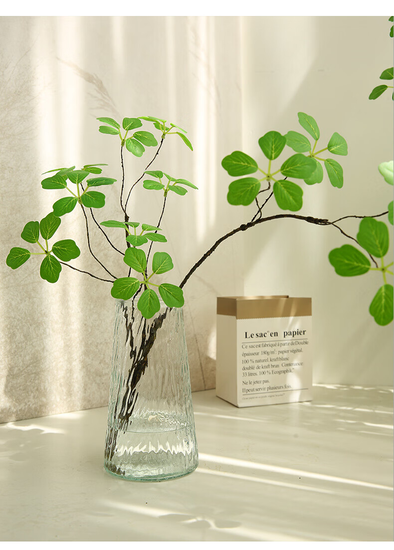 Fanyejia Artificial Green Plant with Realistic Monstera Leaves, Zen-Inspired Artificial Flowers for Indoor Living Room, Entryway Decoration, And Home Decor Ornament 3