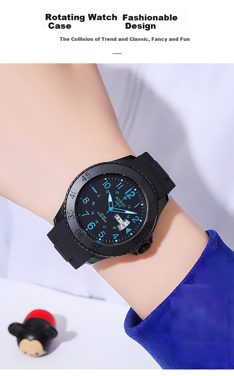 Disney Children's Watch for Elementary School Boys, Middle School And High School Students, Sports Waterproof Luminous Watch for Teenage Boys 2