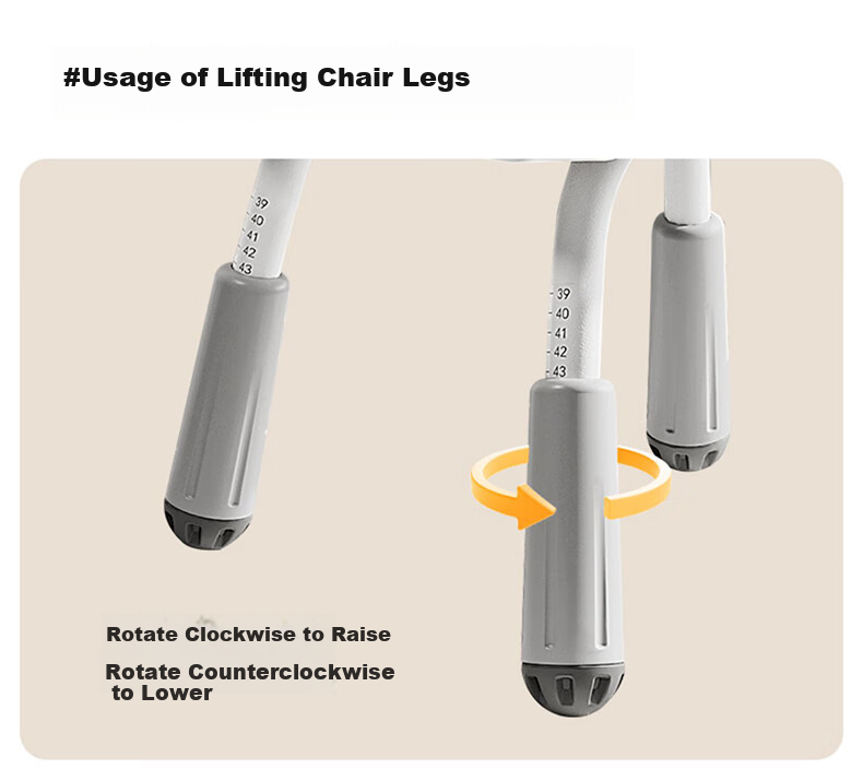 Quanpinwu Student Learning Chair, Children's Writing Chair, Middle And Elementary School Desk Seat, Adjustable Ergonomic Chair, Four-Legged Chair 5
