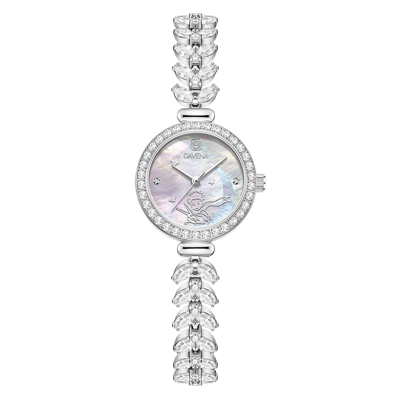 Davena, Celebrity-Inspired Mermaid Watch for Women, Luxury Bracelet with Gift Box, Birthday Present for Girlfriend
