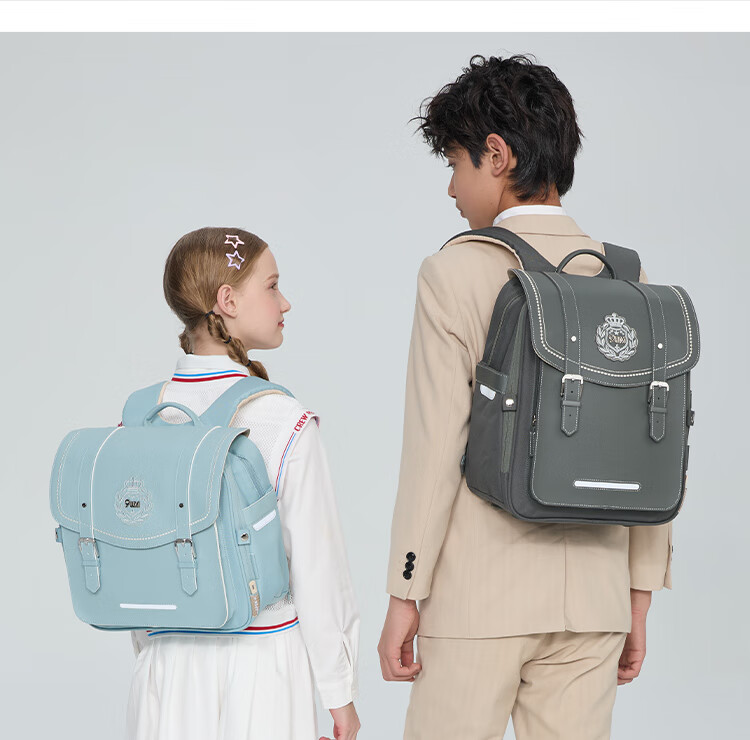 9UM School Backpack for Elementary Students Grades 1-3-6 Boys Girls Lightweight Air Cushion Children's Cambridge Bag Black Gold 18L 20