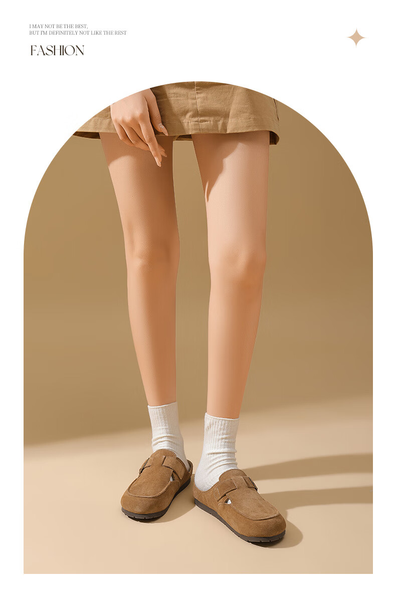 DAPHNE Women's Closed-Toe Mules, Summer Outdoor Wear, 2025 Thick-Soled Comfortable Slip-On Soft-Bottom Women's Shoes, Khaki, Size 37 3