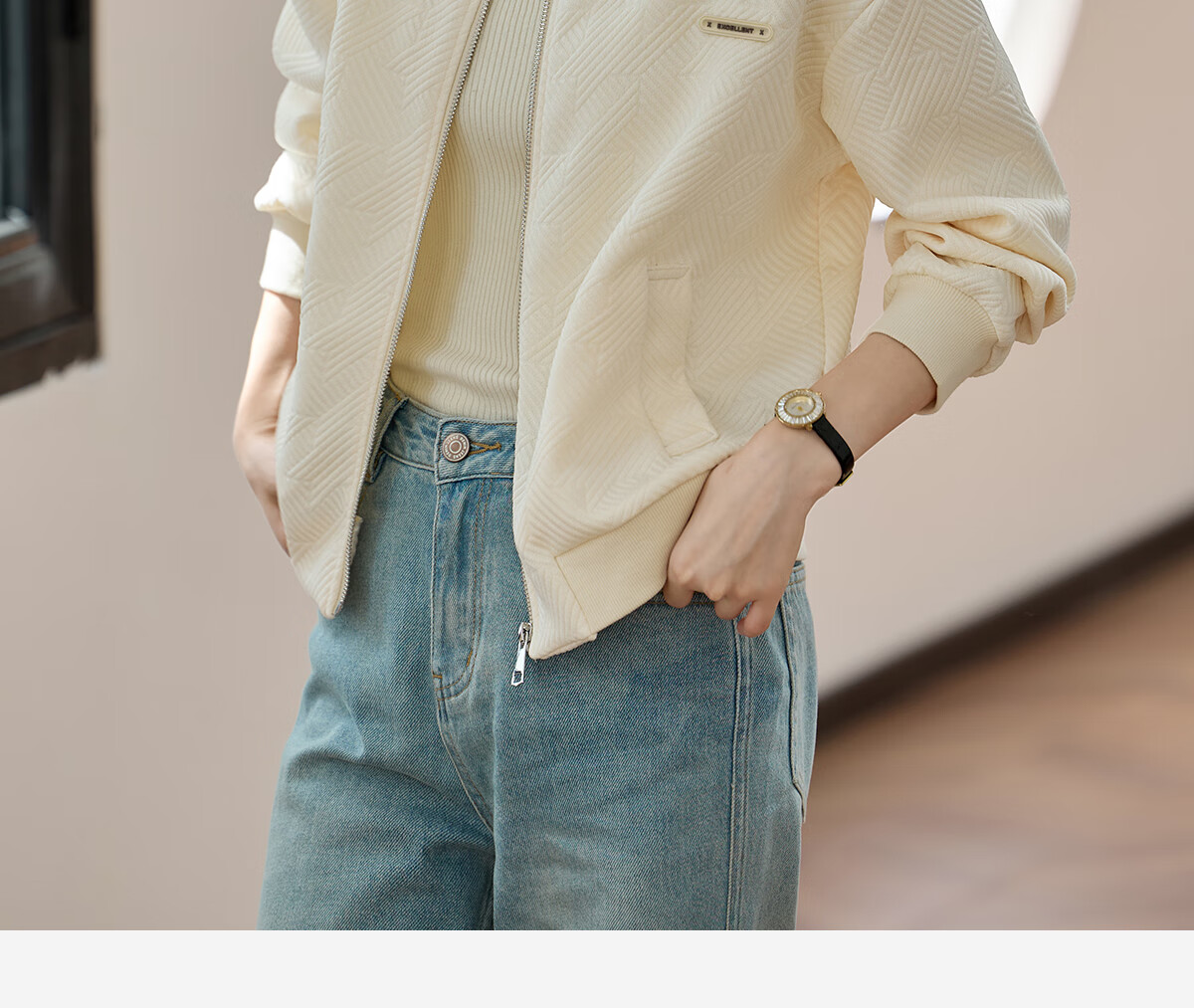 Taxiang Women's Short Jacket, Spring And Autumn Baseball Style Coat, Korean Version Cardigan, Casual Outerwear, T143U2035 10