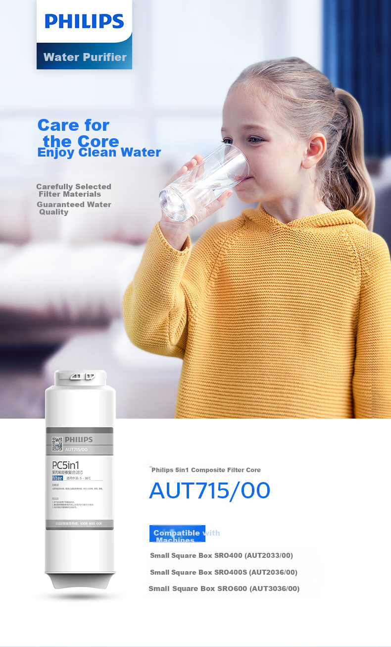 PHILIPS Household Water Purifier 400G Small Square Box Original Reverse Osmosis Filter Cartridge AUT745/00 (Compatible with AUT2033, AUT2036) 1
