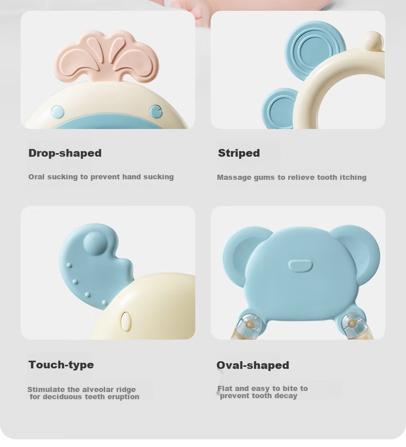 Beitaisi Baby Rattle Toy, Chewable Teether, Infant Toy Gift Box, 0-6 Months And 1 Year Old Grip Training, 6-Piece Set 7